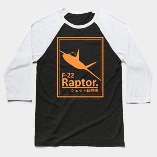 F-22 Raptor Baseball T-Shirt